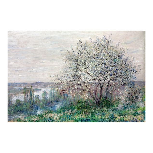 Papier peint panoramique paysage Claude Monet - Le printemps à Vétheuil