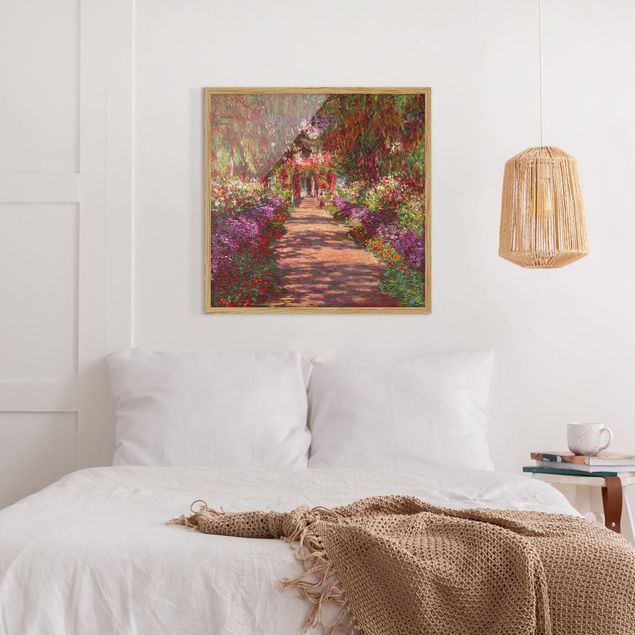 Tableaux Impressionnisme Claude Monet - Allée dans le jardin de Monet à Giverny