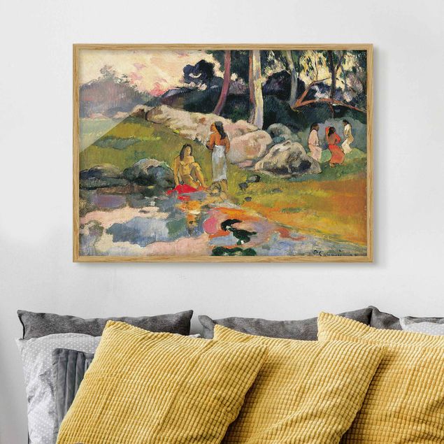 Déco murale cuisine Paul Gauguin - Femmes au bord d'une rivière