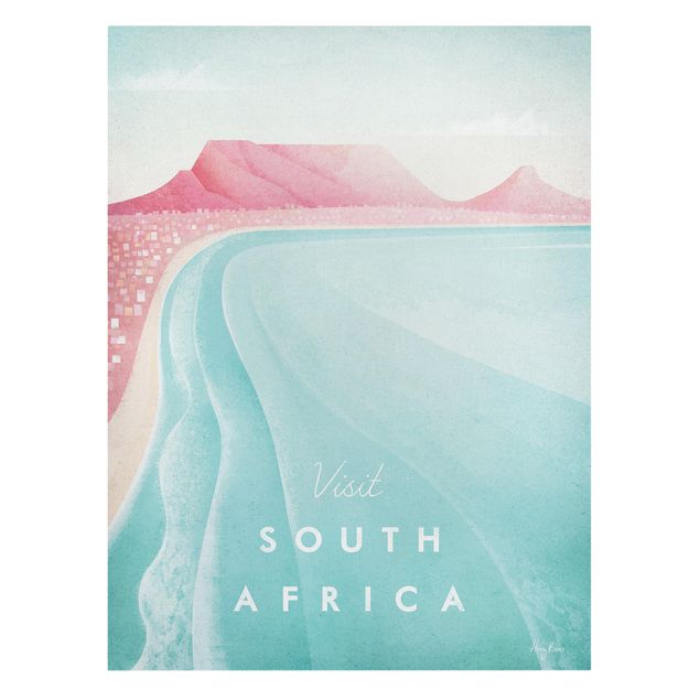 Toile africaine Poster de voyage - Afrique du Sud