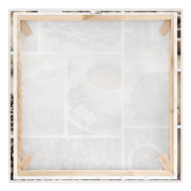 Impression sur toile - Coffee Collage