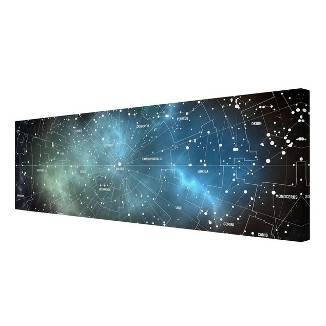 Tableaux Carte des Constellations Stellaires Nébuleuse Galactique