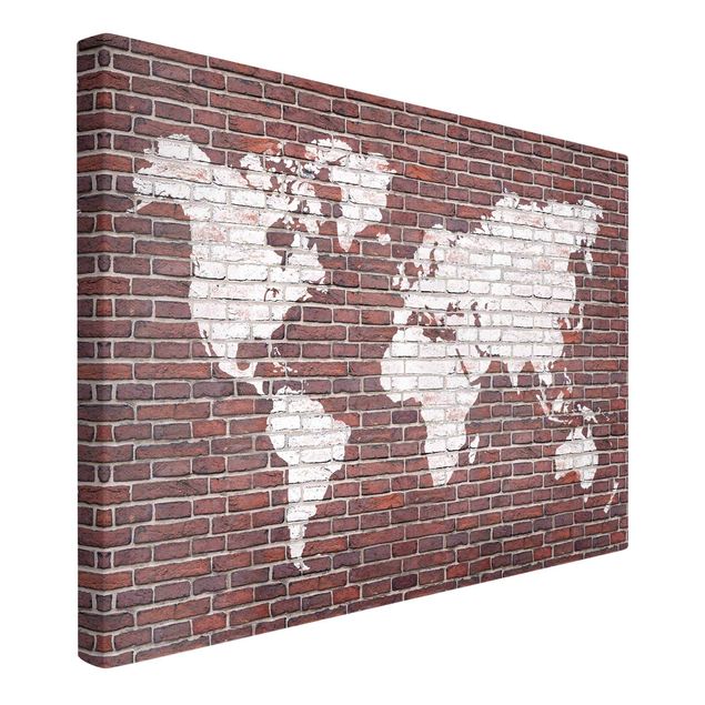 Tableaux industriels Brick World Map