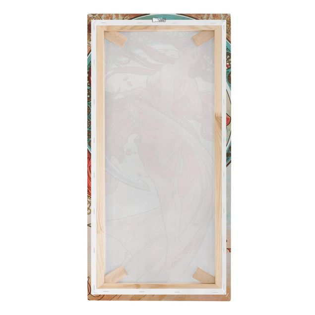 Tableau couleur rose Alfons Mucha - Quatre Arts - Danse