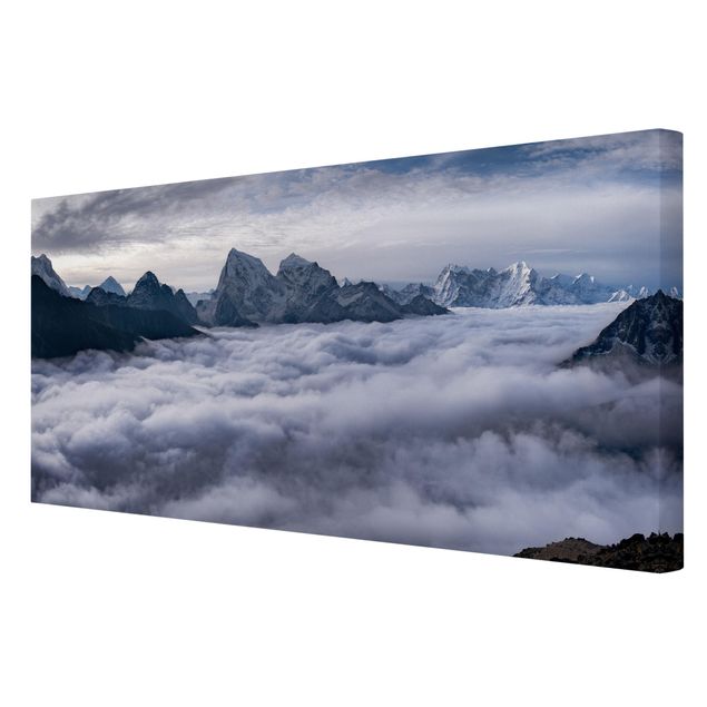 Tableaux modernes Mer de nuages dans l'Himalaya