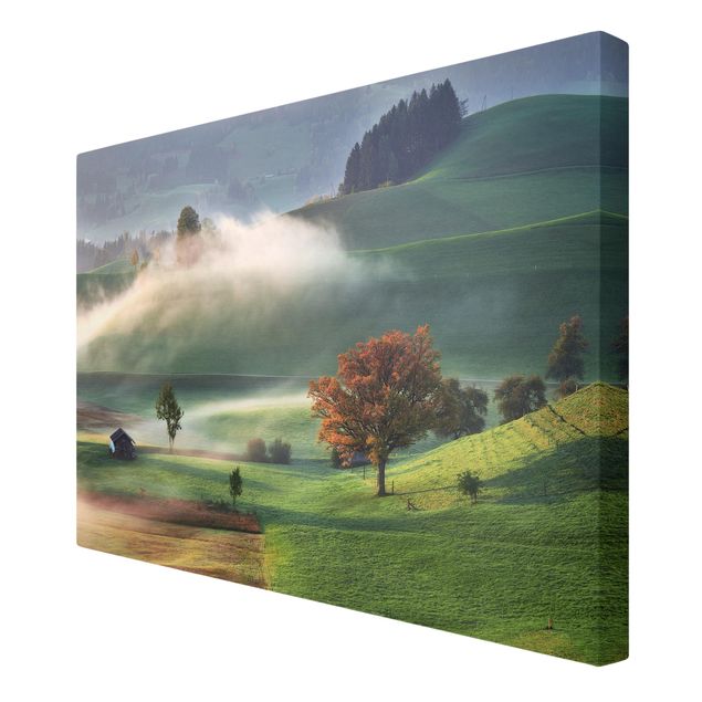 Tableaux Suisse Journée brumeuse d'automne en Suisse