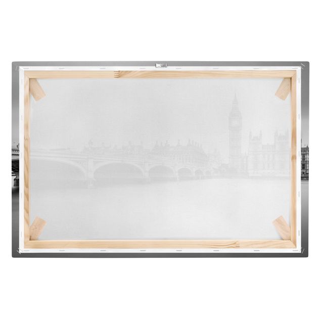 Tableaux noir et blanc Pont de Westminster et Big Ben