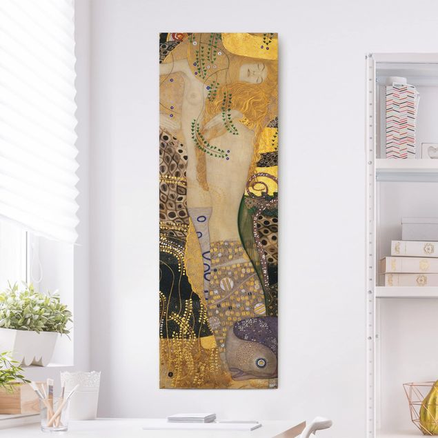 Déco mur cuisine Gustav Klimt - Serpents d'eau I