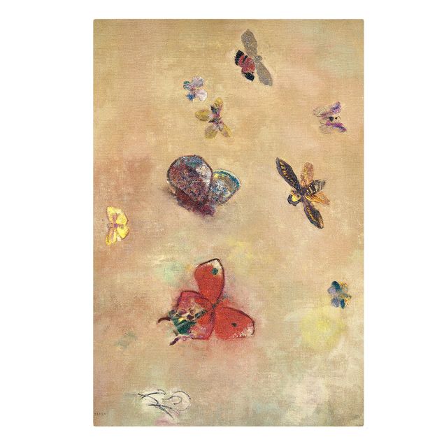 Tableaux modernes Odilon Redon - Papillons colorés