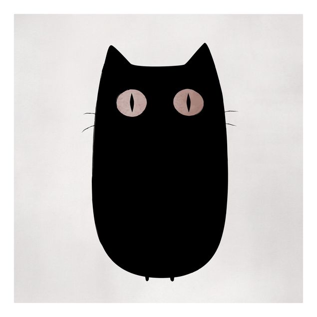 Tableaux moderne Illustration d'un chat noir