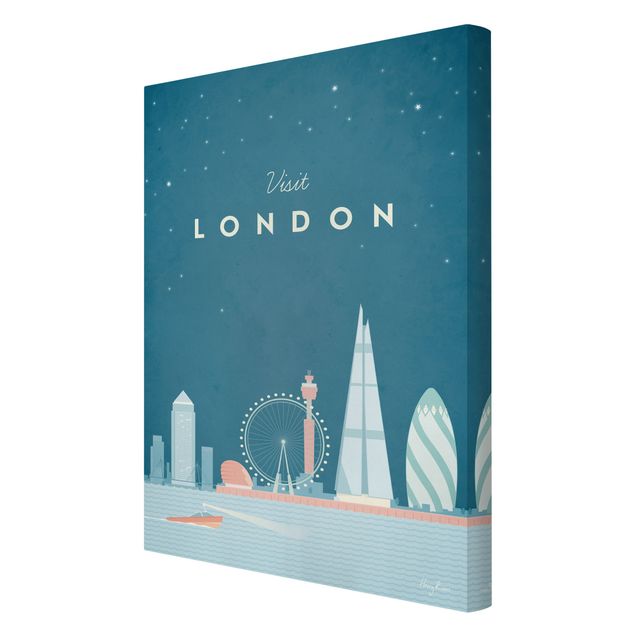 Tableau reproduction Poster de voyage - Londres
