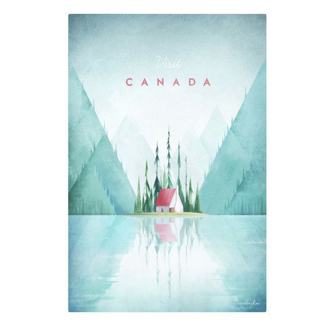 Tableau style vintage Poster de voyage - Canada