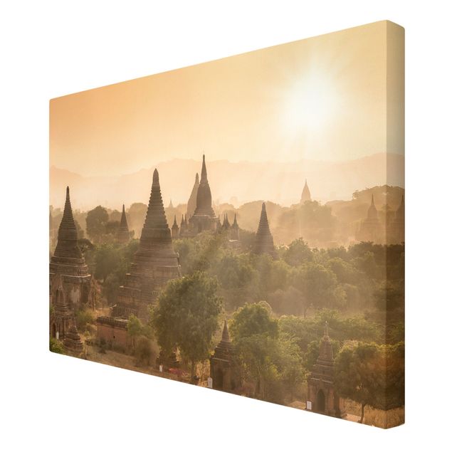 Tableaux moderne Coucher de soleil sur Bagan