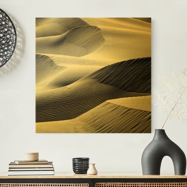Tableau moderne Motif de vague dans le sable du désert