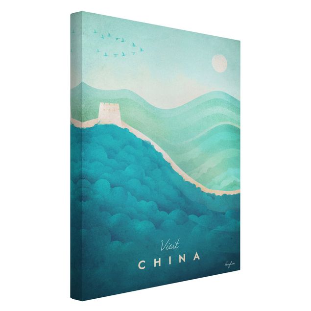 Tableau de ville Poster de voyage - Chine