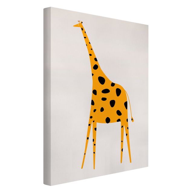 Tableaux modernes Girafe jaune