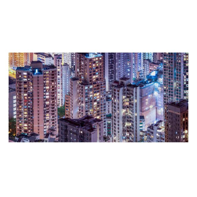 Tableau de ville Mer de lumières de Hong Kong