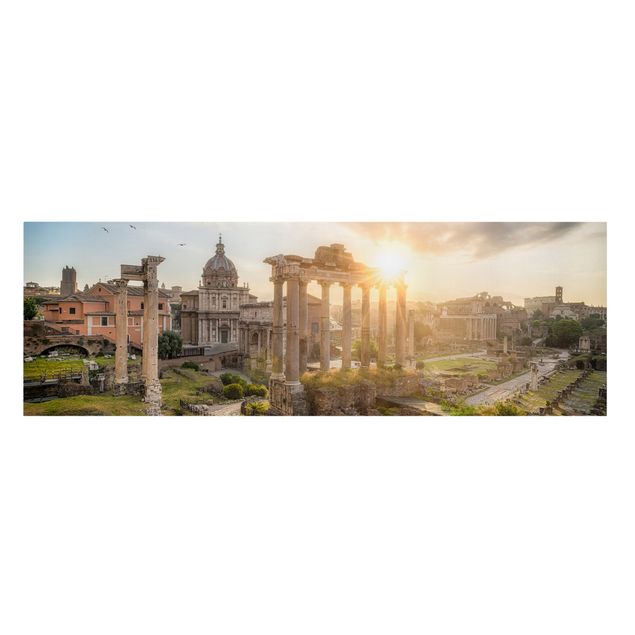 Tableau ville du monde Forum Romanum au lever du soleil