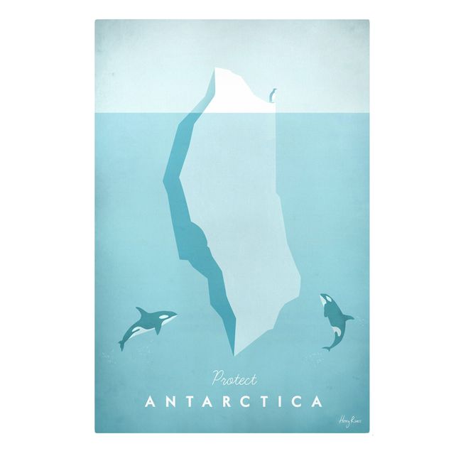 Tableaux plage Poster de voyage - Antarctique