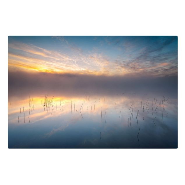 Tableaux nature Lever de soleil sur un lac suédois