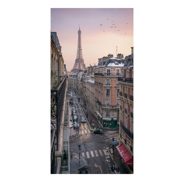 Tableaux modernes La Tour Eiffel au soleil couchant