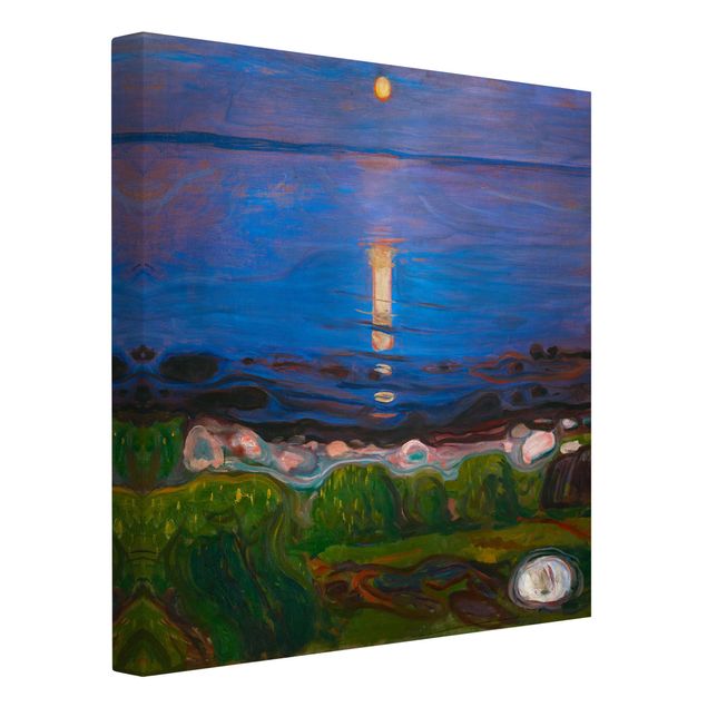 Tableaux Expressionnisme Edvard Munch - Nuit d'été au bord de la plage