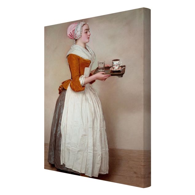 Tableaux sur toile avec café Jean Etienne Liotard - La jeune fille en chocolat