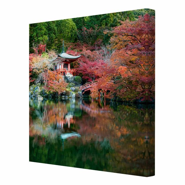 Tableaux rouges Temple Daigo Ji en automne