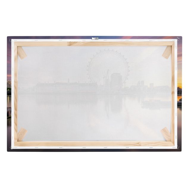 Tableaux London Eye à l'aube