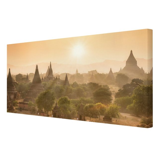 Tableaux moderne Coucher de soleil sur Bagan