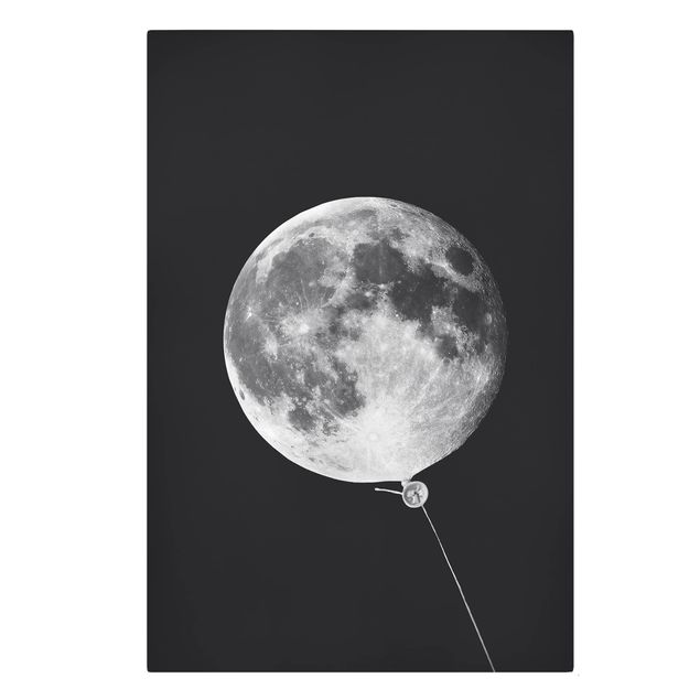 Reproduction tableau sur toile Ballon avec Lune