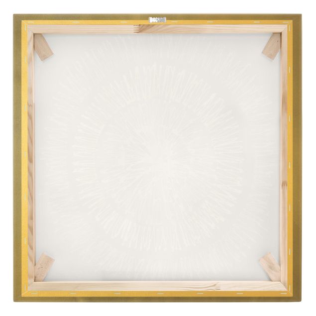 Tableau sur toile or - North Star Grey Gold II
