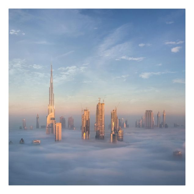 Tableau moderne Dubaï au-dessus des nuages