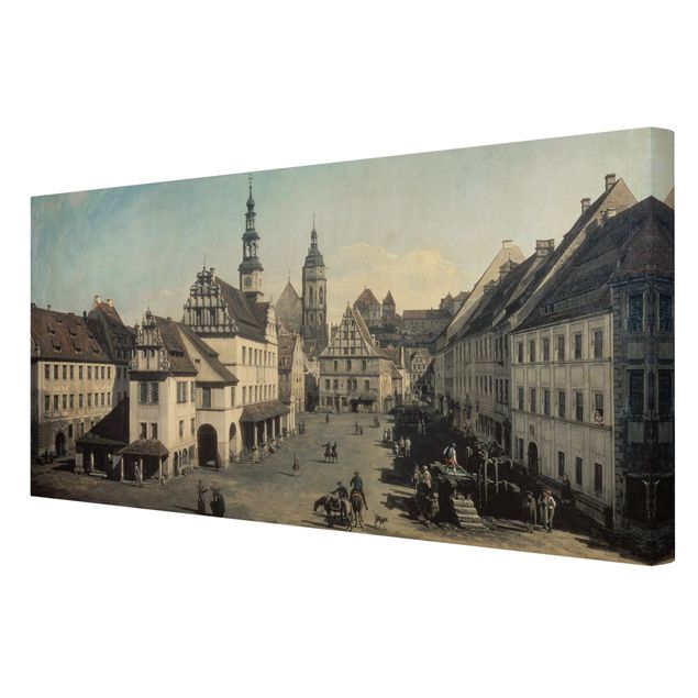 Tableaux modernes Bernardo Bellotto - La place du marché de Pirna