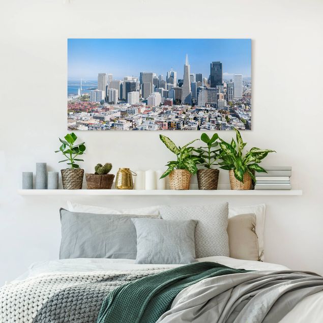 Tableau ville Silhouette urbaine de San Francisco