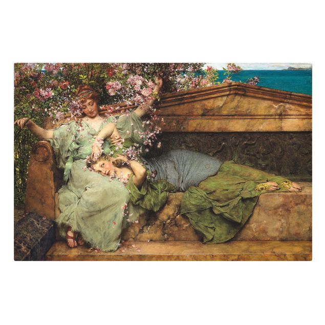 Tableaux fleurs Sir Lawrence Alma-Tadema - Le Jardin des Roses