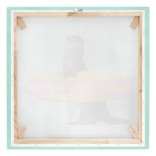 Tableaux de Jonas Loose Loutre avec planche de surf
