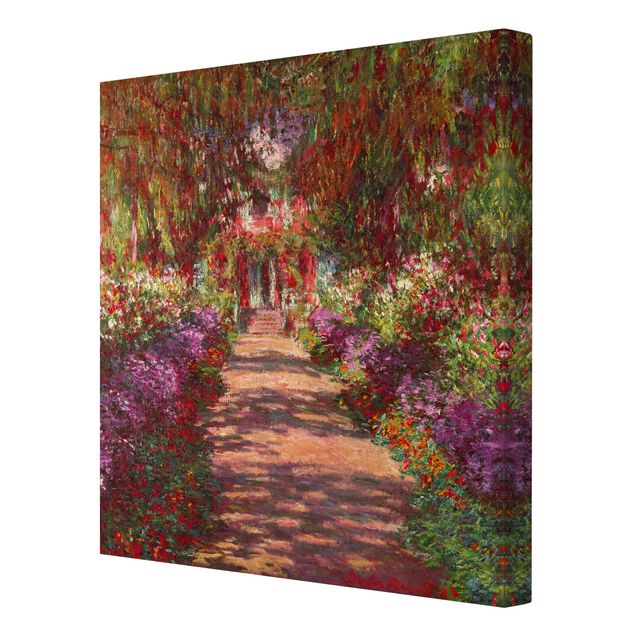 Tableau moderne Claude Monet - Allée dans le jardin de Monet à Giverny
