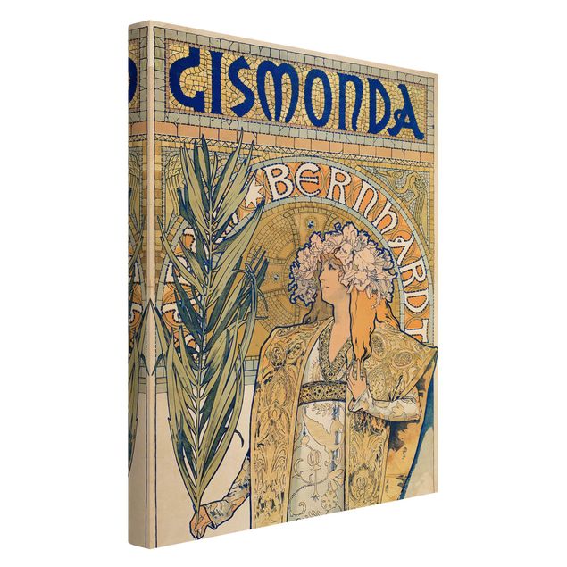 Tableaux moderne Alfons Mucha - Affiche pour la pièce Gismonda