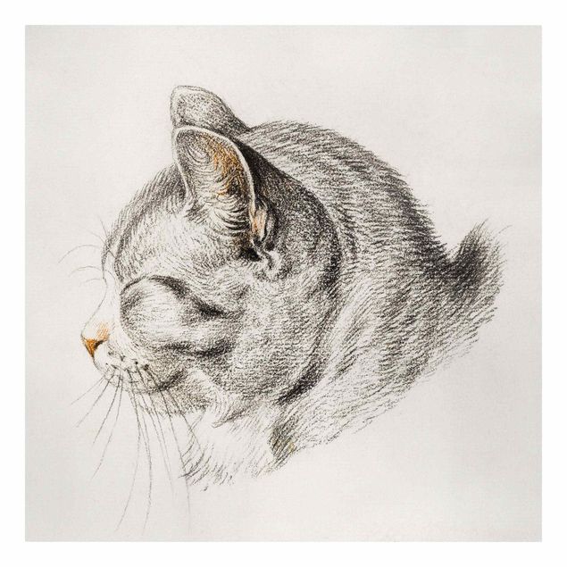 Tableau animaux Dessin vintage Chat III
