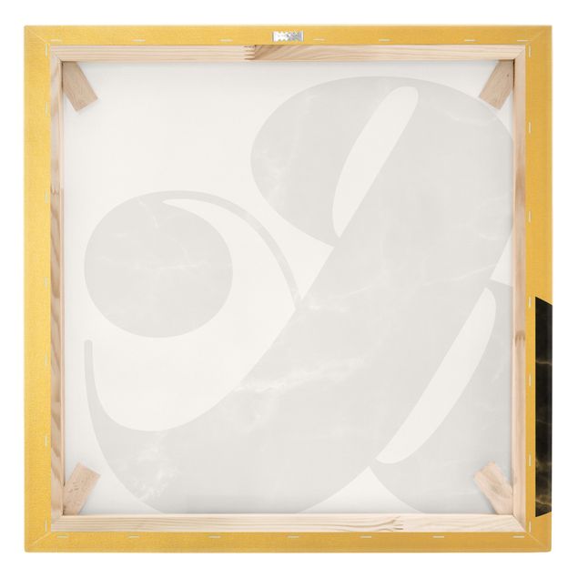 Tableau sur toile or - Ampersand Marble
