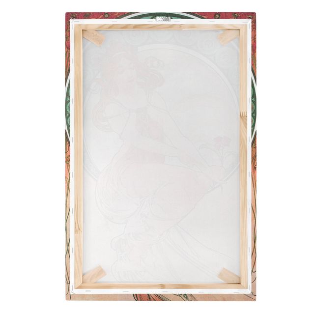 Tableaux rose Alfons Mucha - Quatre Arts - Peinture