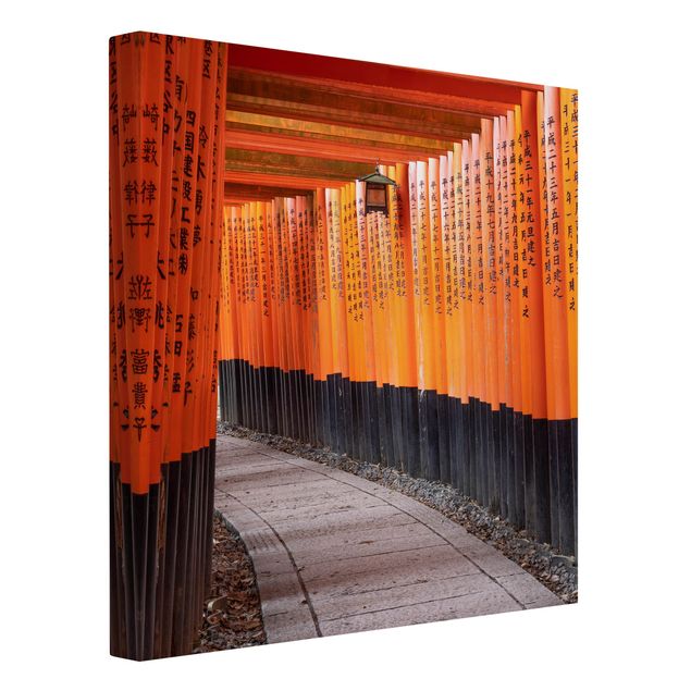 Tableaux modernes Un millier de torii rouges