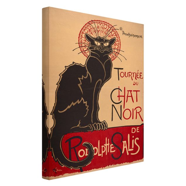 Tableau toile chat Théophile Steinlen - Le Chat Noir
