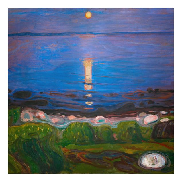 Courant artistique Postimpressionnisme Edvard Munch - Nuit d'été au bord de la plage