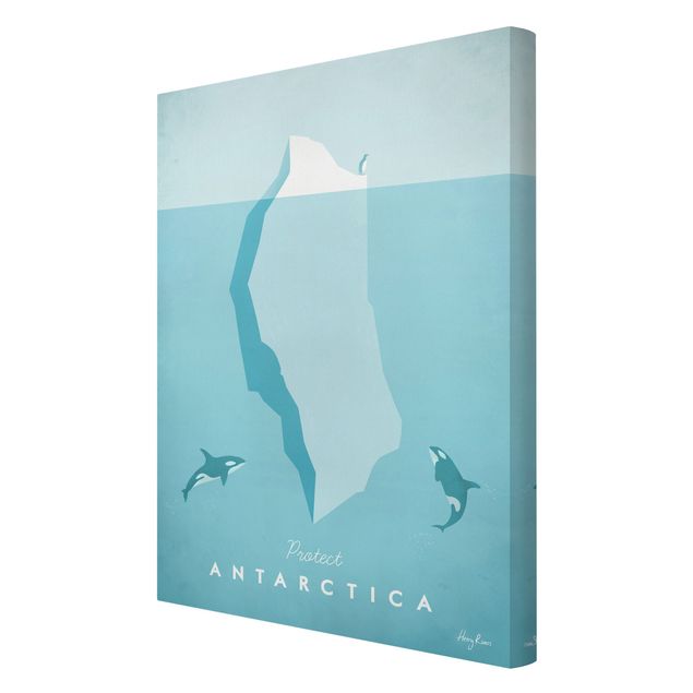 Toile poisson Poster de voyage - Antarctique