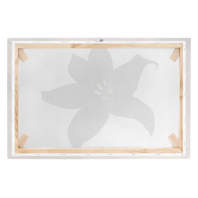 Tableau floral Monde végétal graphique - Orchidée noire et or