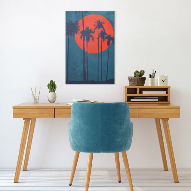 Tableaux modernes Palmier Côte d'Azur