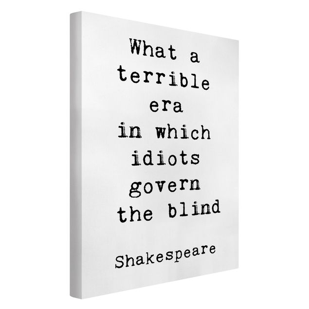 Tableau citation What A Terrible Era Shakespeare