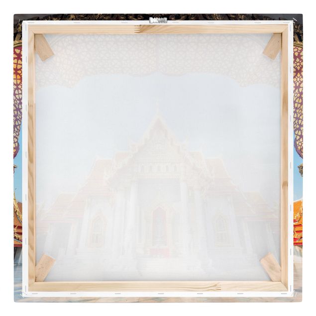 Tableau bleu Temple à Bangkok